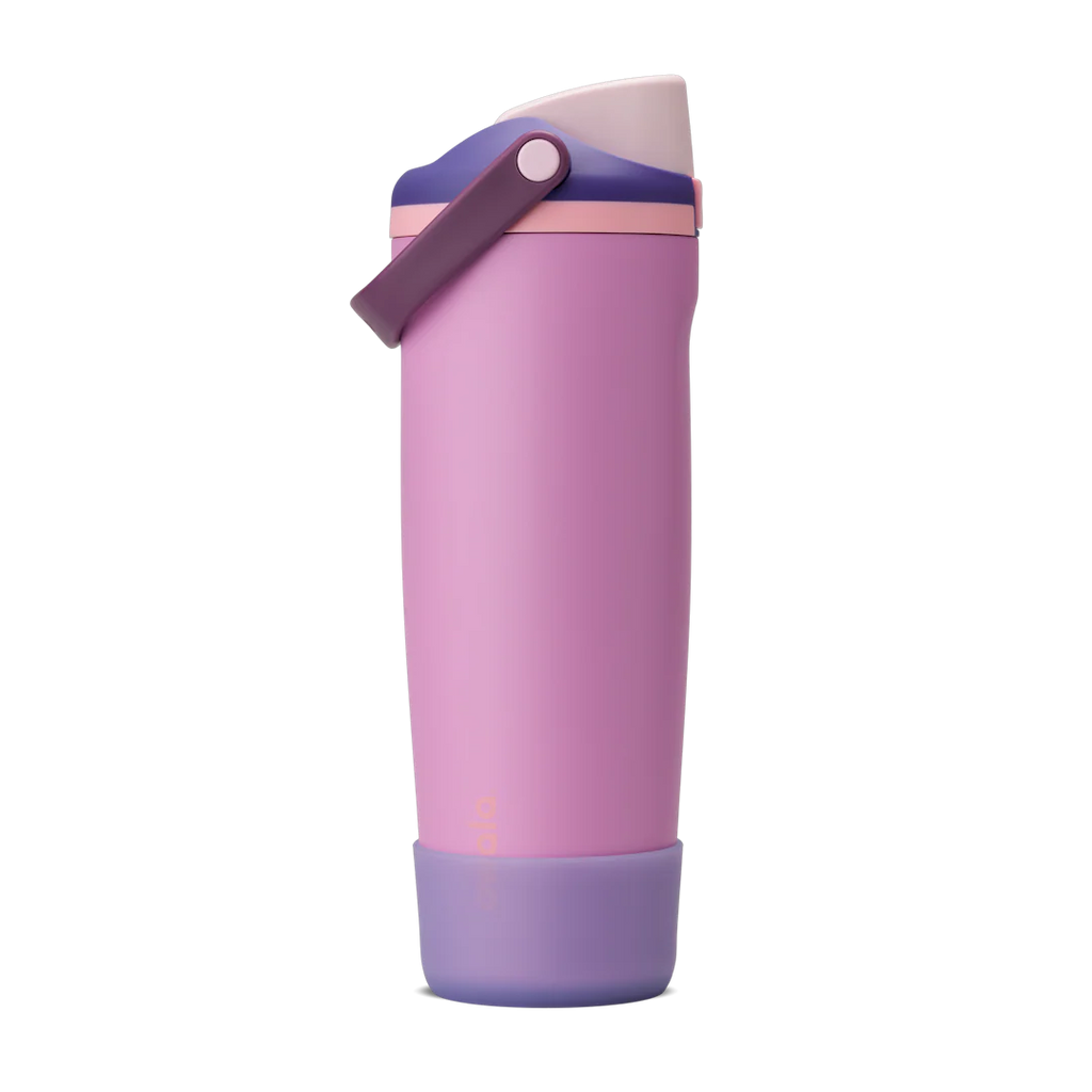 C07566   FreeSip Tumbler Sway Silicone Boot   Translucent Purple   On 30 oz. Pretty in Purple FreeSip Sway