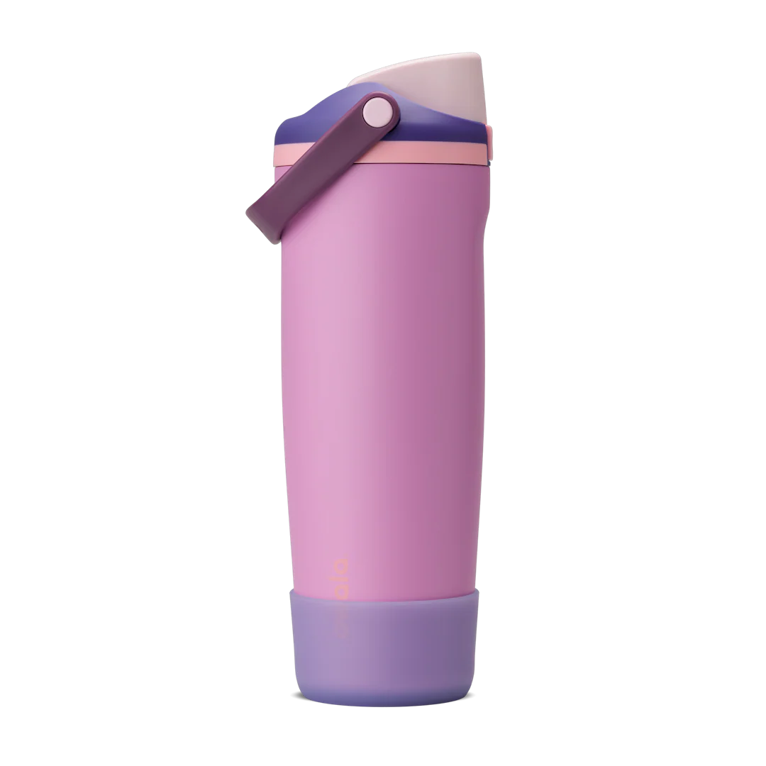 C07566   FreeSip Tumbler Sway Silicone Boot   Translucent Purple   On 30 oz. Pretty in Purple FreeSip Sway