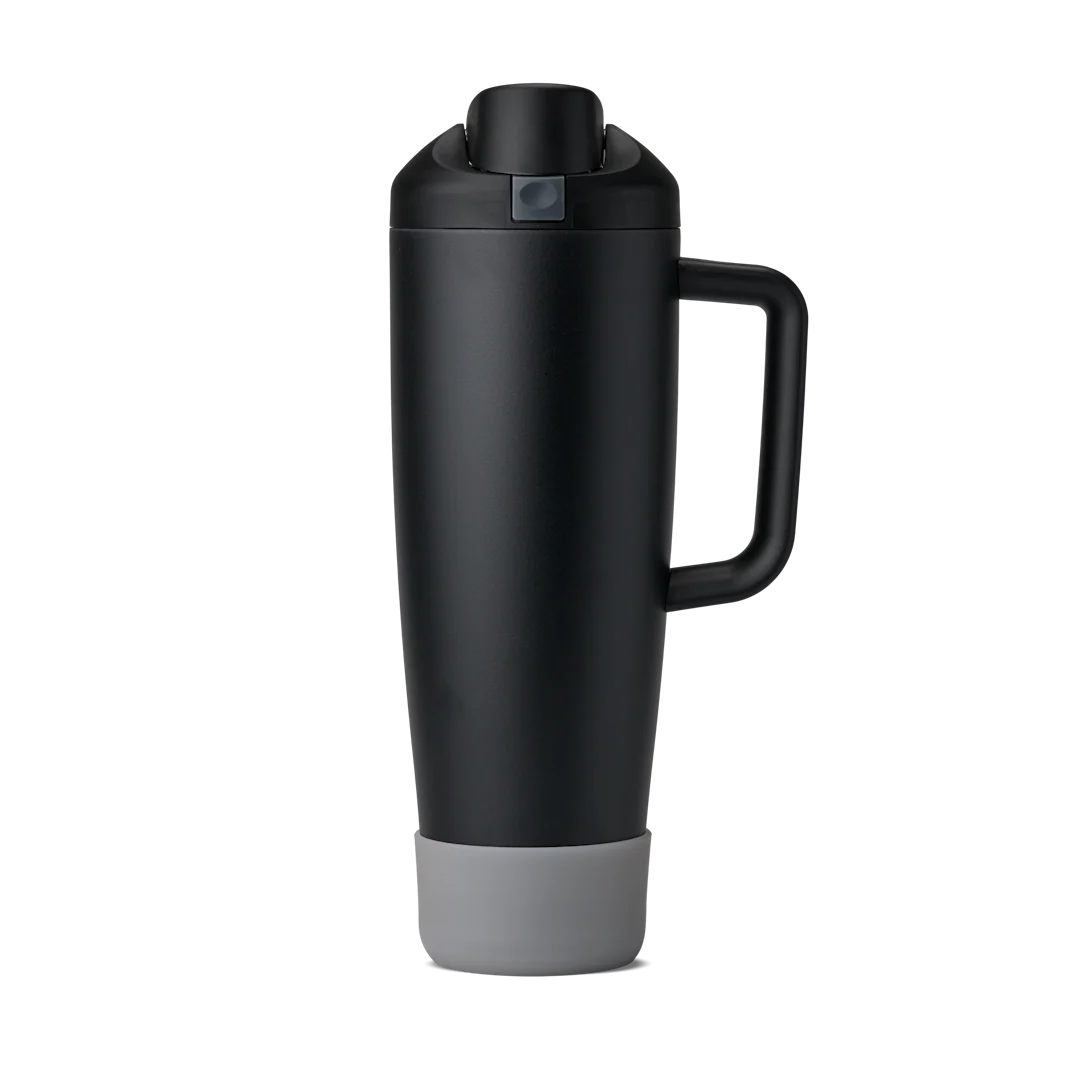 C07567   FreeSip Tumbler Sway Silicone Boot   Translucent Grey   On 40 oz. Very Very Dark FreeSip Tumbler